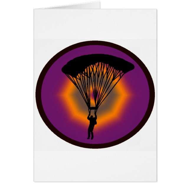SKYDIVE-LILAHIMMLAR HÄLSNINGSKORT (Framsidan)