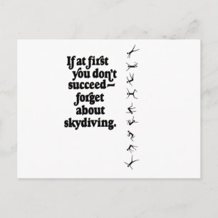 Skydive Misslyckas Vykort
