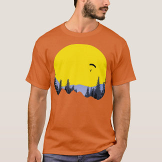 Skydive Parachuting in Mountain Range T Shirt