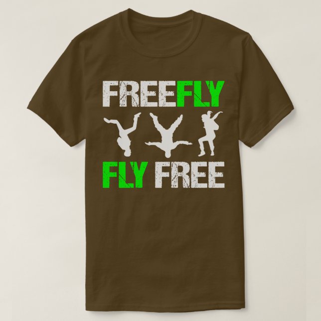 Skydive parachutist fallskärm skydiver-presentidé t shirt (Design framsida)