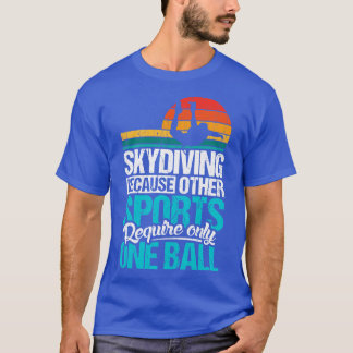 Skydive parachutist fallskärm skydiver-presentidé t shirt