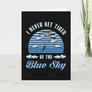 Skydive Skydive Jump Skydiver Retro Funny Gift Kort