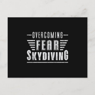 Skydive Skydive Skydiver Flygplan Jump Funny Gift Vykort