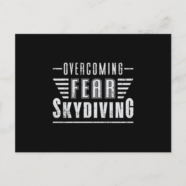 Skydive Skydive Skydiver Flygplan Jump Funny Gift Vykort (Framsida)