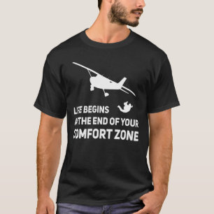 Skydive Skydiver Fallskärm Comfort Zonare T Shirt
