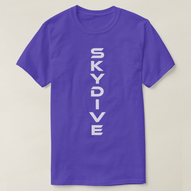 Skydive Skydiving Fallskärm T Shirt (Design framsida)