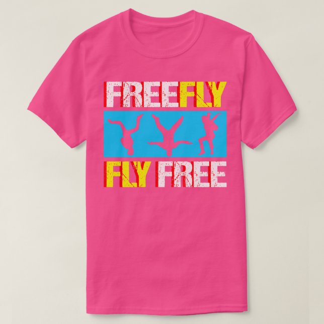 Skydive Skydiving Freefly Fallskärm Gift T Shirt (Design framsida)