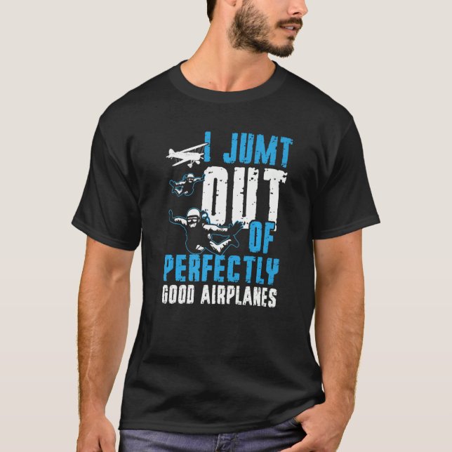 Skydive Skydiving Helmet Skydiving Gears Skydiving T Shirt (Framsida)