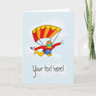 Skydive - tillfoga din egna text! kort