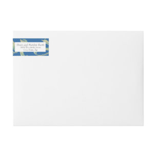 Skydiver Blue Address Label Etikettband