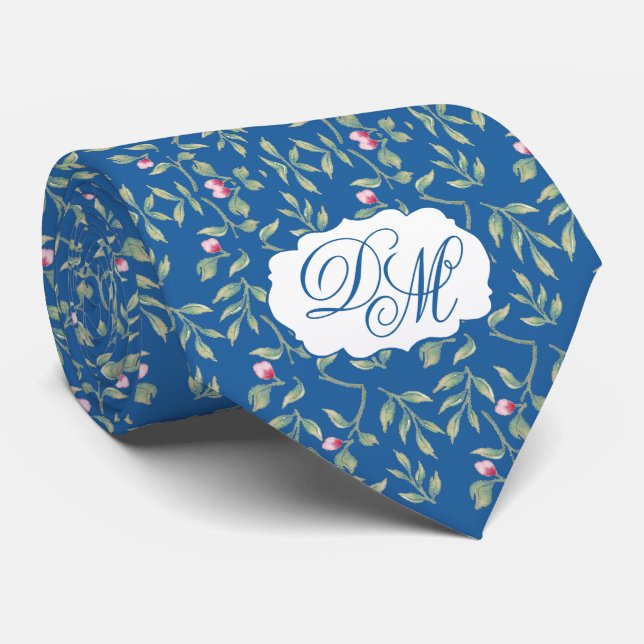 Skydiver Blue Bröllop Keepsak Neck Tie Slips (Rullad)