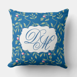 Skydiver Blue Wedding Keepsake Throw Pillow Kudde