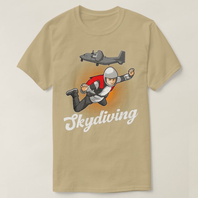 Skydiver Diver Skydive Skydive Parachuting Gift T Shirt (Design framsida)