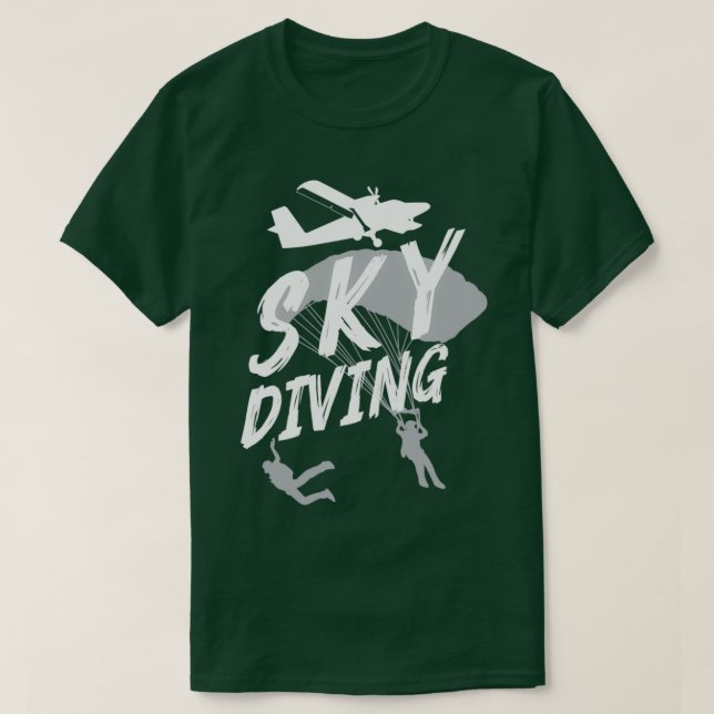 Skydiver Diving Skydive Parachuting Gift T Shirt (Design framsida)