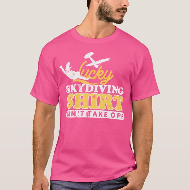 Skydiver Fallskärm T Shirt (Framsida)
