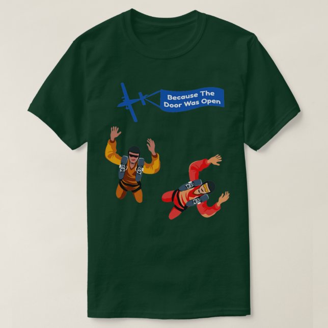 Skydiver Freefall Skydiving T Shirt (Design framsida)