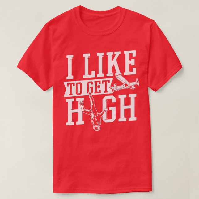 Skydiver Get Skydive Parachuting Gift pr T Shirt (Design framsida)