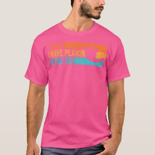 Skydiver jag kan inte ha planer i Himmel Skydiving T Shirt