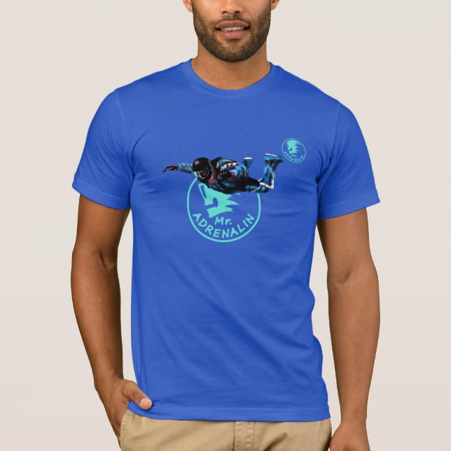 Skydiver Mr. Adrenalin T Shirt (Framsida)