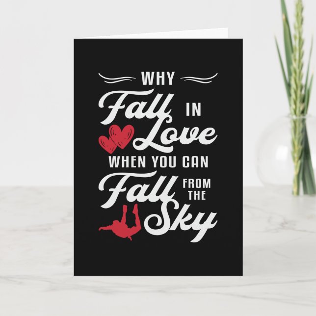 Skydiver när du kan komma från Himlar Skydive Kort (Framsida)