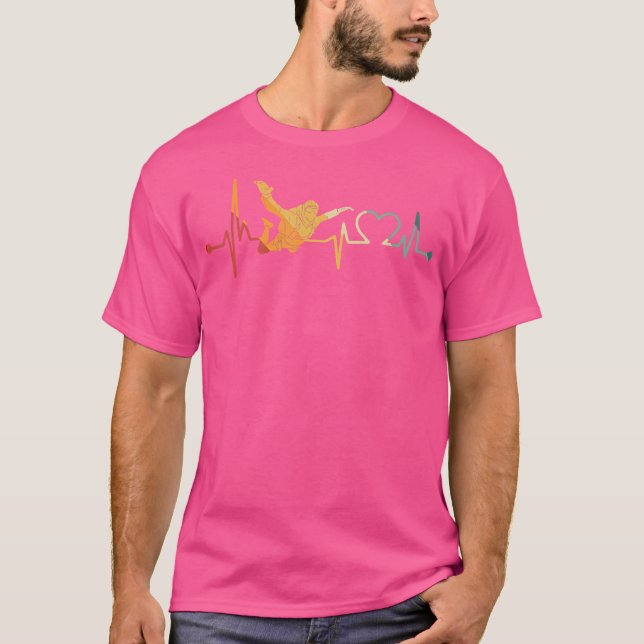 Skydiver-pulsslag Skydiving T Shirt (Framsida)