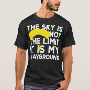Skydiver Saming Himlar är Min Playground Funny Sky T Shirt