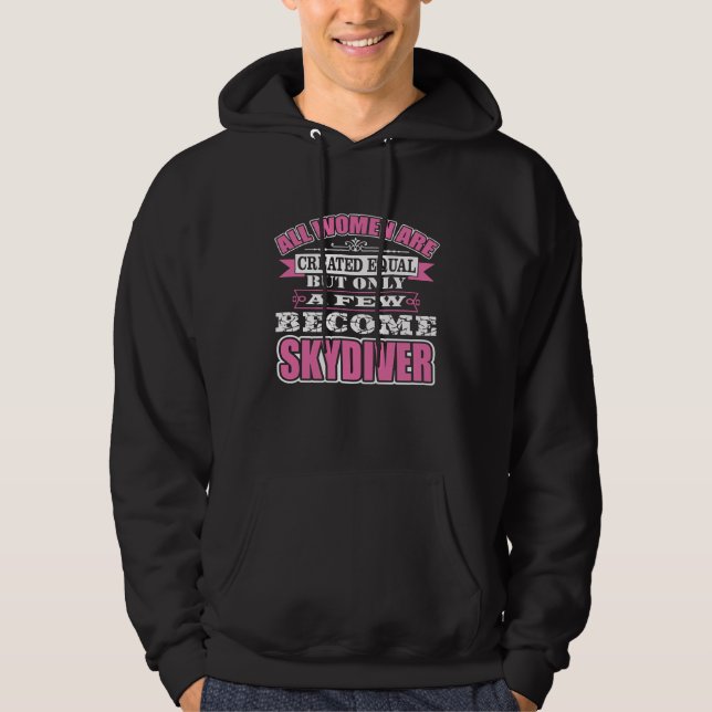 SKYDIVER SHIRR FÖR KVINNOR HOODIE (Framsida)