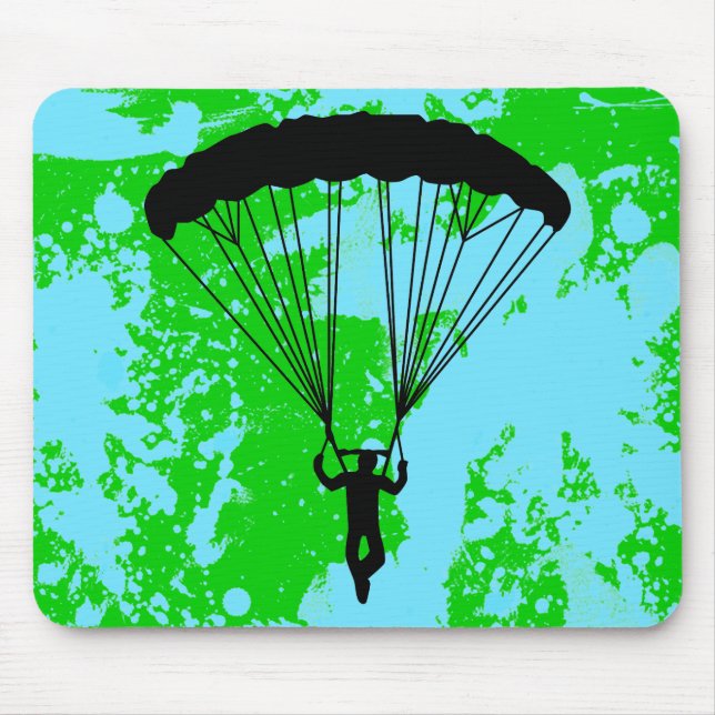 skydiver silhouette musmatta (Framsidan)