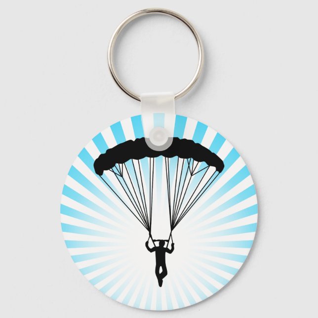 skydiver silhouette nyckelring (Framsida)