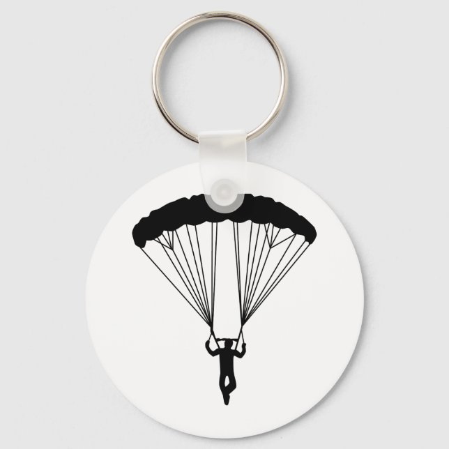 skydiver silhouette nyckelring (Framsida)