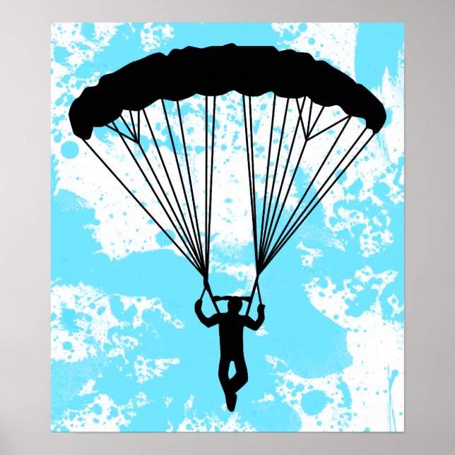 skydiver silhouette poster (Framsidan)