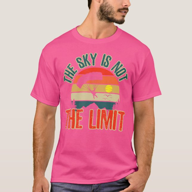 Skydiver Skydive Jumping Fallskärm Base Jump Sky T Shirt (Framsida)