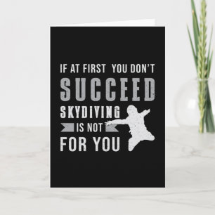 Skydiver Skydiver Jump Parachuting Funny Gift Kort