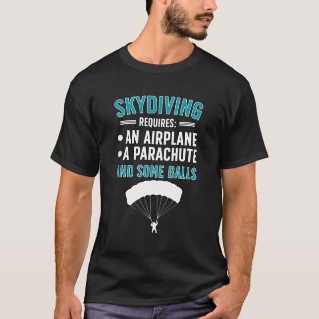 Skydiver Skydiver Skydive Skydive Skydiving T Shirt (Framsida)
