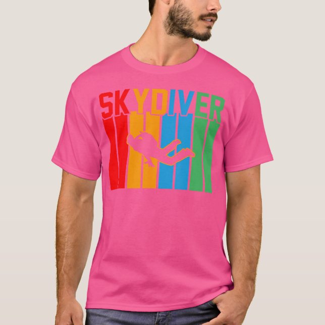 Skydiver Skydiving T Shirt (Framsida)