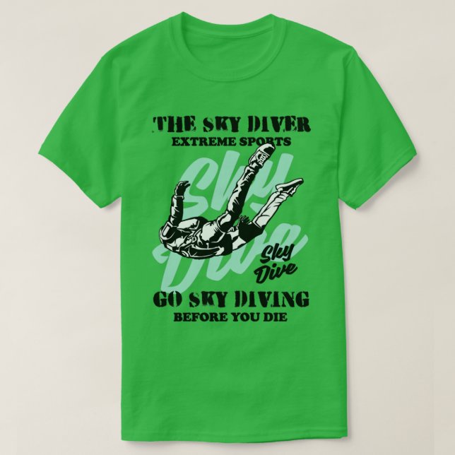 Skydiver skydiving t shirt (Design framsida)