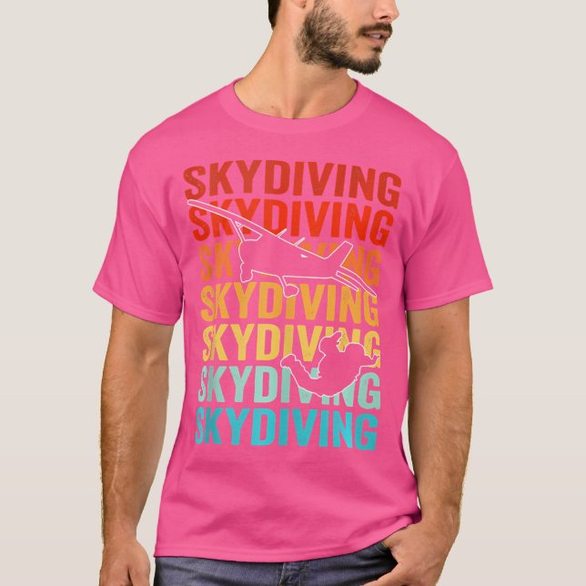 Skydiver Skydiving T Shirt (Framsida)