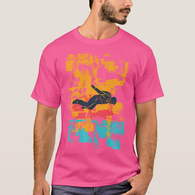 Skydiver Skydiving T Shirt (Framsida)