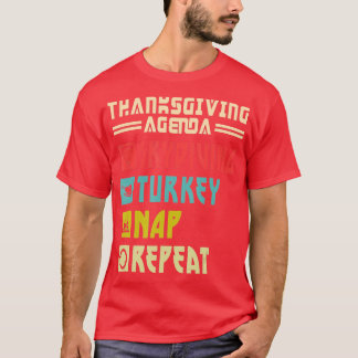 Skydiver Turkey Nap Repeat Funny Skydiving Thanksg T Shirt