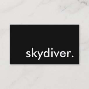 skydiver. visitkort