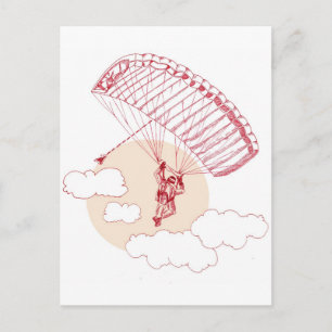 Skydiver Vykort