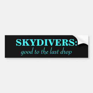 SkydiverMotto Bildekal