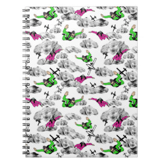 Skydivers Spiral  Notebook Anteckningsbok