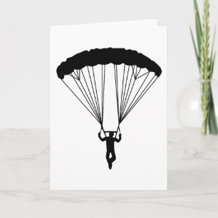 skydiversilhouette kort