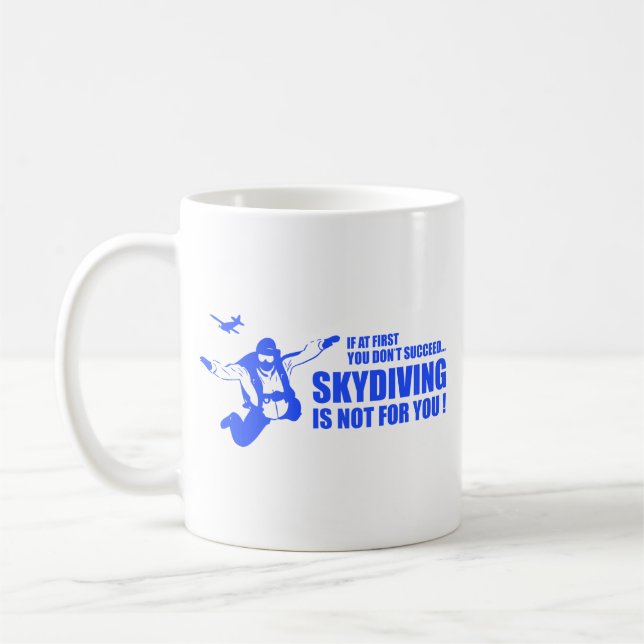 Skydiving är inte till dig kaffe Mugg (Vänster)
