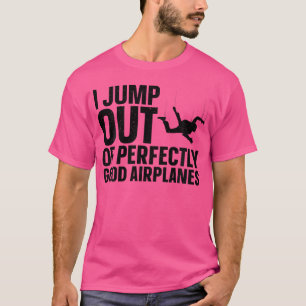 Skydiving Art for Parachuting Skydiver Himmel Divi T Shirt