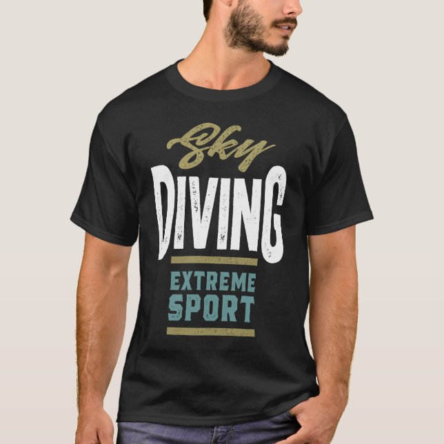 Skydiving Art T Shirt (Framsida)