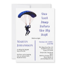 Skydiving Bachelor Party Funny Äventyr Theme