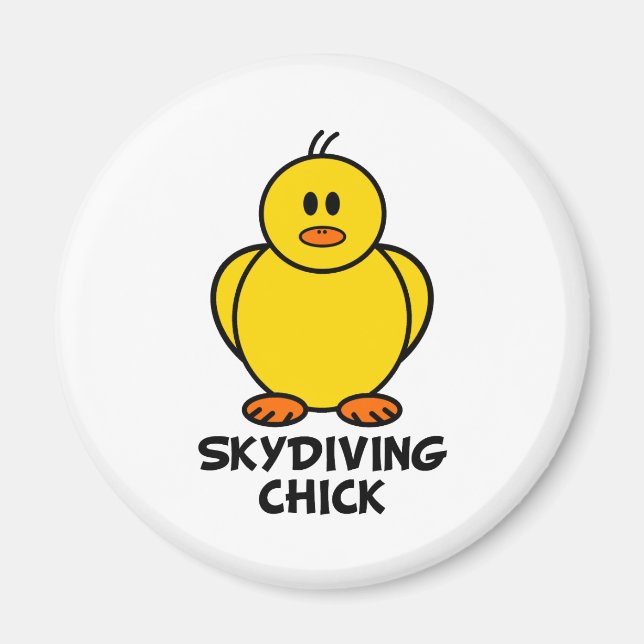 Skydiving Chick Magnet (Framsidan)