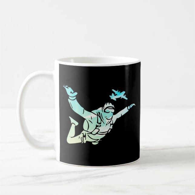 Skydiving Clouds Kaffemugg (Vänster)